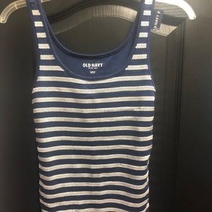 Old Navy Striped Long Tank size Small